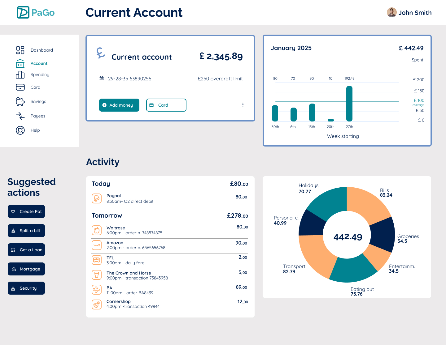 current account desktop