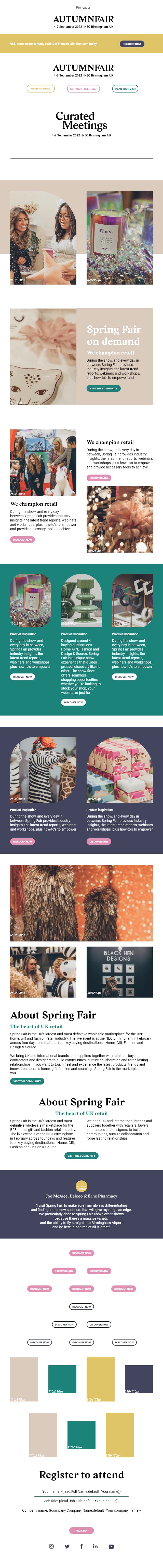 Autumn Fair Email template