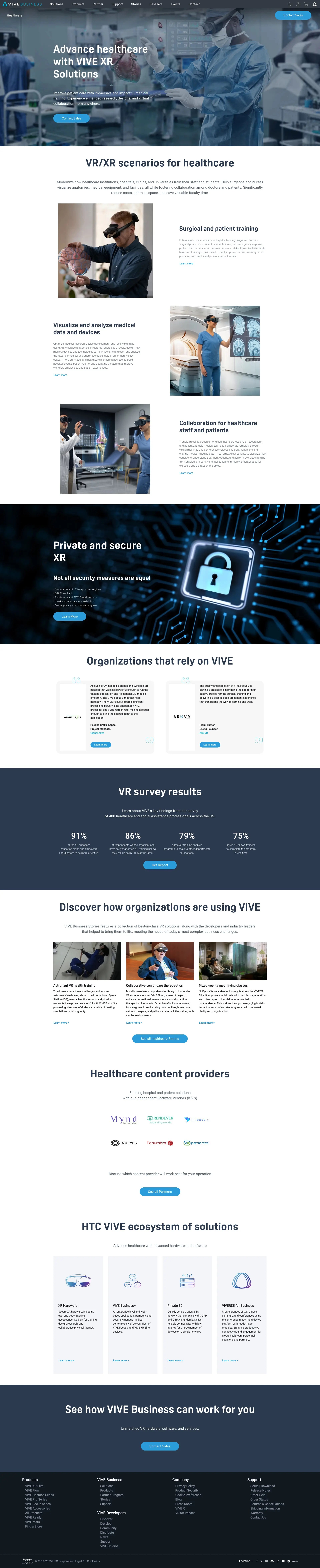 VIVE VR simulations for healthcare - VIVE Business EU