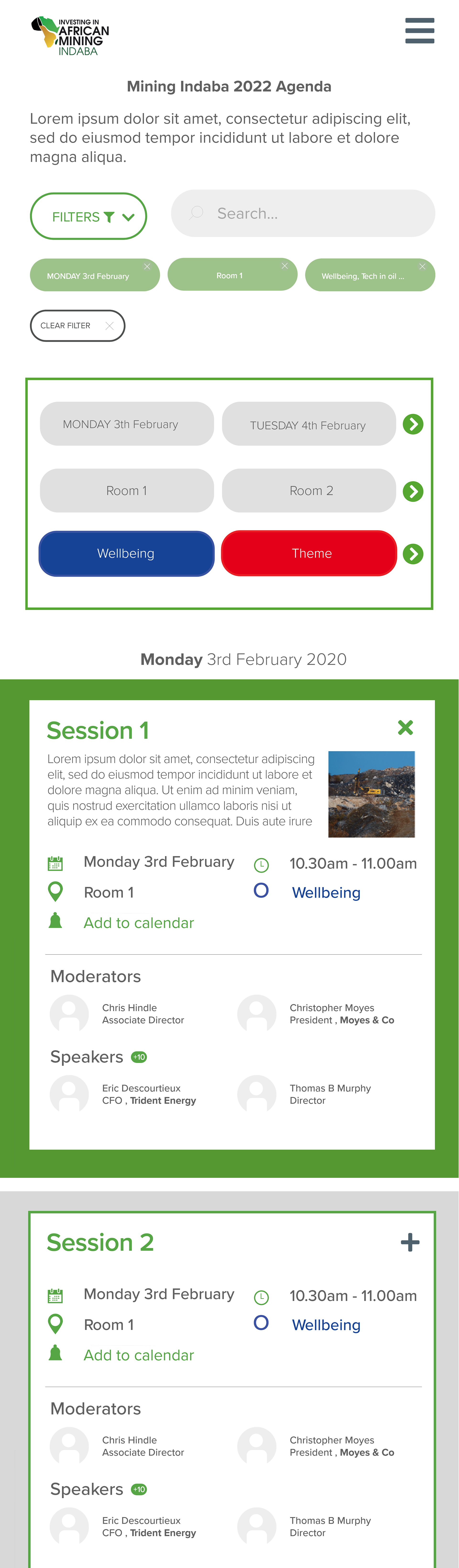 UX and interface design for event discovery, registration, and attendee engagement.