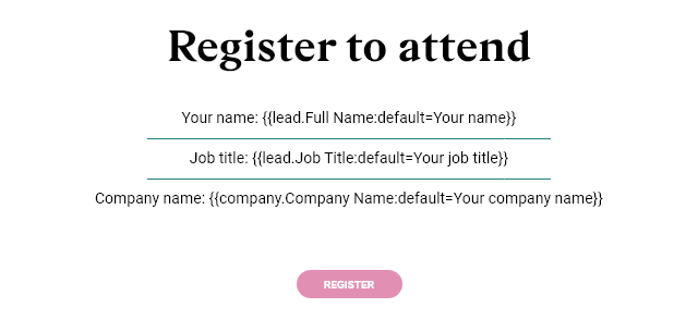 Registration form module